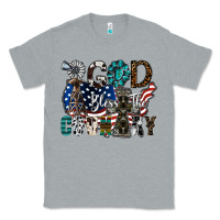 Heather Grey god bless the country Classic Tee - SublimationCraftShop