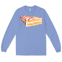 Colony Blue white christmas cake Long Sleeve Tee - FaDigitalArtStudio