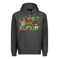 Charcoal Heather jingle bell rockin' Premium Hoodie - MaliasSmallBusiness