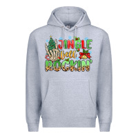 Heather Grey jingle bell rockin' Premium Hoodie - MaliasSmallBusiness