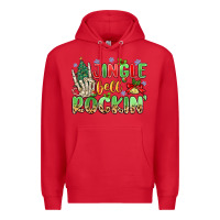 Red jingle bell rockin' Premium Hoodie - MaliasSmallBusiness