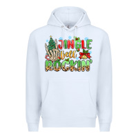 White jingle bell rockin' Premium Hoodie - MaliasSmallBusiness