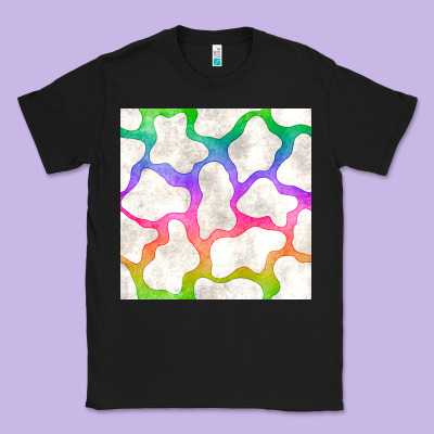 Watercolor Rainbow Cow Seamless Pattern Classic Tee Designed By Bundleandbundleshop
