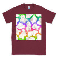 Burgundy watercolor rainbow cow seamless pattern Classic Tee - BundleAndBundleShop