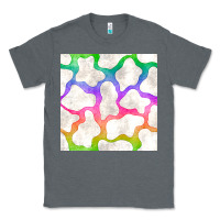 Charcoal Heather watercolor rainbow cow seamless pattern Classic Tee - BundleAndBundleShop