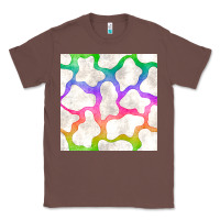 Chestnut watercolor rainbow cow seamless pattern Classic Tee - BundleAndBundleShop
