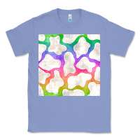 Colony Blue watercolor rainbow cow seamless pattern Classic Tee - BundleAndBundleShop