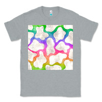 Heather Grey watercolor rainbow cow seamless pattern Classic Tee - BundleAndBundleShop