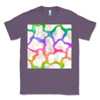 Lavender watercolor rainbow cow seamless pattern Classic Tee - BundleAndBundleShop