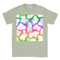 Matcha watercolor rainbow cow seamless pattern Classic Tee - BundleAndBundleShop