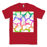 Red watercolor rainbow cow seamless pattern Classic Tee - BundleAndBundleShop