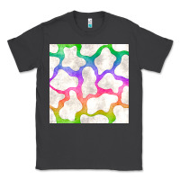 Smoke watercolor rainbow cow seamless pattern Classic Tee - BundleAndBundleShop