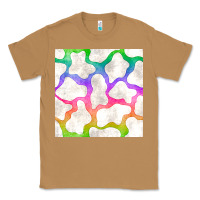 Toasted Coconut watercolor rainbow cow seamless pattern Classic Tee - BundleAndBundleShop