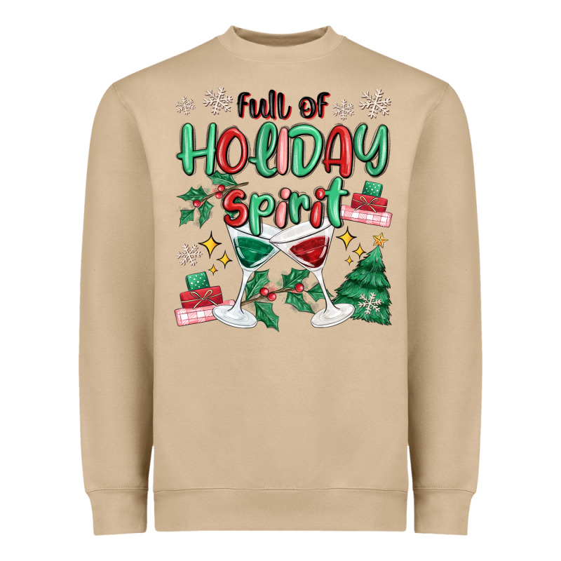 Full Of Holiday Heavyweight Sweatshirt by MaliasSmallBusiness | Teevron