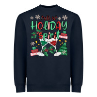 Navy full of holiday Heavyweight Sweatshirt - MaliasSmallBusiness