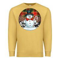 Antique Gold western snowman christmas ornament Premium Sweatshirt - Jasminsmagicworld