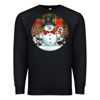 Black western snowman christmas ornament Premium Sweatshirt - Jasminsmagicworld