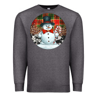 Charcoal Heather western snowman christmas ornament Premium Sweatshirt - Jasminsmagicworld