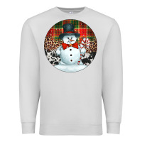 Dove Grey western snowman christmas ornament Premium Sweatshirt - Jasminsmagicworld