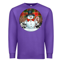 Western Snowman Christmas Ornament Premium Sweatshirt | Teevron