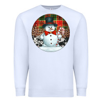 White western snowman christmas ornament Premium Sweatshirt - Jasminsmagicworld