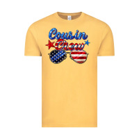 Vintage Mustard cousin crew Vintage Tee - Zillion Design Studio