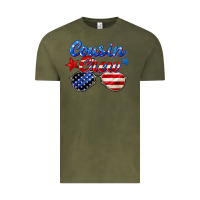 Vintage Olive cousin crew Vintage Tee - Zillion Design Studio