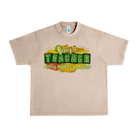 French Oak being a teacher makes my life complete Urban Heavy Tee - texasbilliewilder
