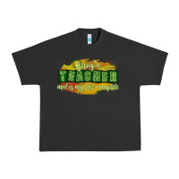 Pigment Black being a teacher makes my life complete Urban Heavy Tee - texasbilliewilder