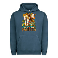 Pigment Midnight Navy Hey There Pumpkin Fall Urban Hoodie - LillyAllenDesigns