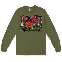 Army Green love halloween Long Sleeve Tee - CowhideDigitalArt