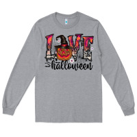 Heather Grey love halloween Long Sleeve Tee - CowhideDigitalArt