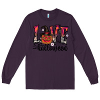 Plum love halloween Long Sleeve Tee - CowhideDigitalArt