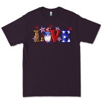 Plum american flag gnomes love Premium Tee - Artiststas