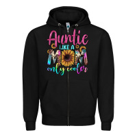 Black auntie like a mom Zipper Hoodie - JahusDesignShop