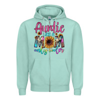 Seafoam auntie like a mom Zipper Hoodie - JahusDesignShop