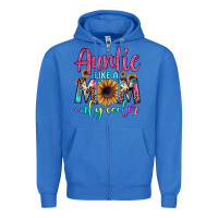 True Royal auntie like a mom Zipper Hoodie - JahusDesignShop