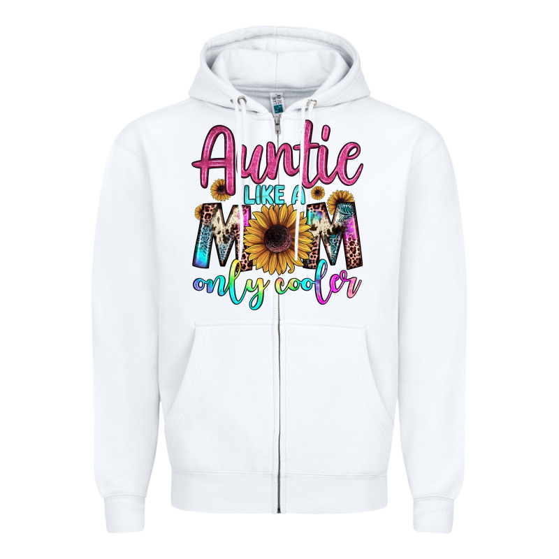 Auntie Like A Mom Zipper Hoodie by JahusDesignShop | Teevron