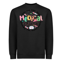 Black medical assistant nurse Heavyweight Sweatshirt - MaliasSmallBusiness