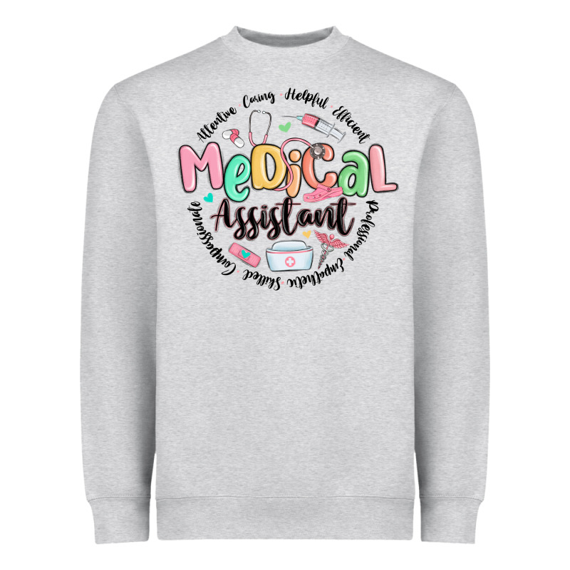 Medical Assistant Nurse Heavyweight Sweatshirt by MaliasSmallBusiness | Teevron