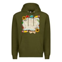Army Green school your text here Premium Hoodie - NancyCooperArtShop