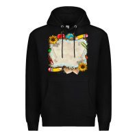 Black school your text here Premium Hoodie - NancyCooperArtShop