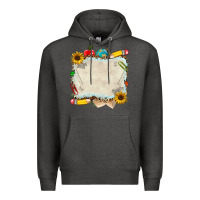 Charcoal Heather school your text here Premium Hoodie - NancyCooperArtShop