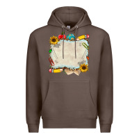 Coffee school your text here Premium Hoodie - NancyCooperArtShop