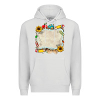 Dove Grey school your text here Premium Hoodie - NancyCooperArtShop