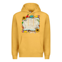 Mustard school your text here Premium Hoodie - NancyCooperArtShop