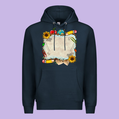 School Your Text Here Premium Hoodie Designed By Nancycooperartshop