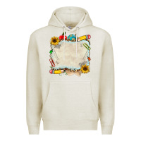 Oatmeal Heather school your text here Premium Hoodie - NancyCooperArtShop