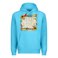 Ocean Blue school your text here Premium Hoodie - NancyCooperArtShop