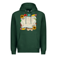 Sports Green school your text here Premium Hoodie - NancyCooperArtShop